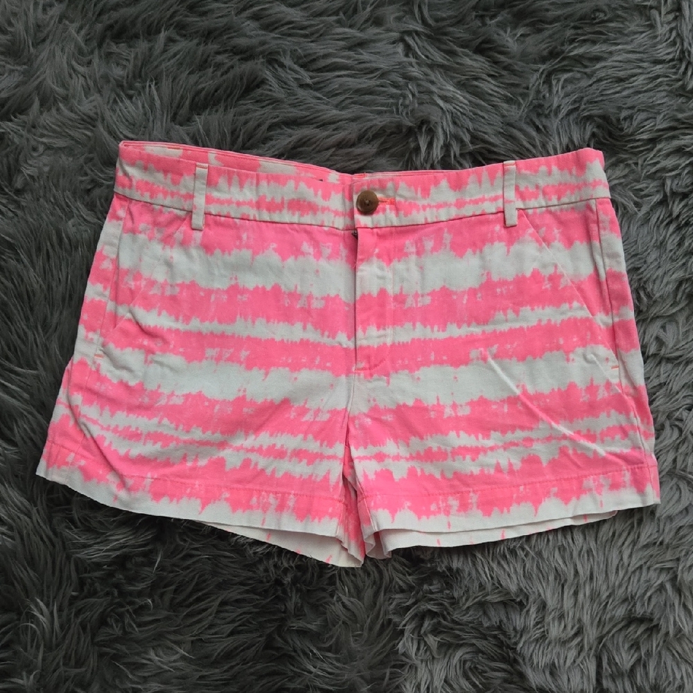 GAP Pink and White Sunkissed Tie-Dye Women's Shorts